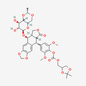 molecular formula C36H42O17 B606469 Etoposide toniribate CAS No. 433304-61-1