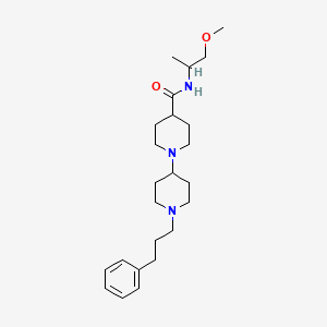 molecular formula C24H39N3O2 B6064815 N-(2-methoxy-1-methylethyl)-1'-(3-phenylpropyl)-1,4'-bipiperidine-4-carboxamide 