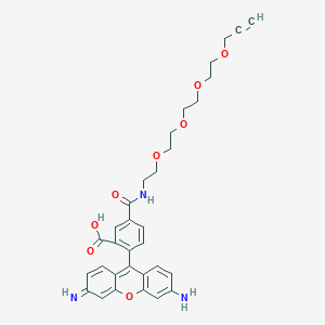 molecular formula C32H33N3O8 B606485 羧基若丹明110-PEG4-炔烃 CAS No. 2055103-66-5
