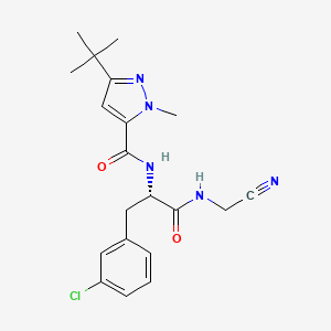 molecular formula C20H24ClN5O2 B606494 Cathepsin inhibitor 1 
