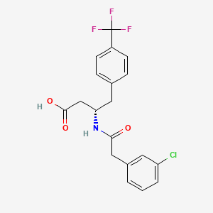 molecular formula C19H17ClF3NO3 B606495 Catpb 