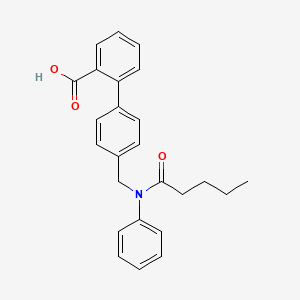 molecular formula C25H25NO3 B606500 2-{4-[(N-phenylpentanamido)methyl]phenyl}benzoic acid CAS No. 862891-27-8
