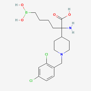 molecular formula C18H27BCl2N2O4 B606508 CB-1158 类似物 CAS No. 1345810-21-0