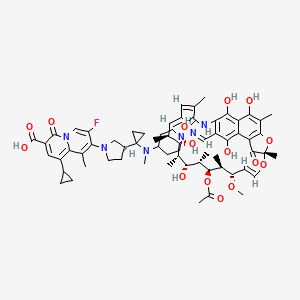molecular formula C65H81FN6O15 B606515 Rifaquizinone CAS No. 922717-97-3