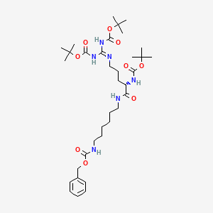 molecular formula C35H58N6O9 B606516 Cbz-B3A CAS No. 1884710-81-9