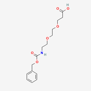 molecular formula C15H21NO6 B606517 Cbz-N-amido-PEG2-acid CAS No. 1347750-76-8