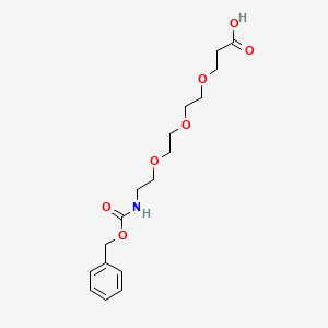 molecular formula C17H25NO7 B606518 Cbz-NH-PEG3-C2-acid 