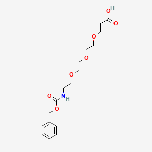 molecular formula C17H25NO7 B606518 Cbz-N-酰胺-PEG3-酸 CAS No. 1310327-18-4