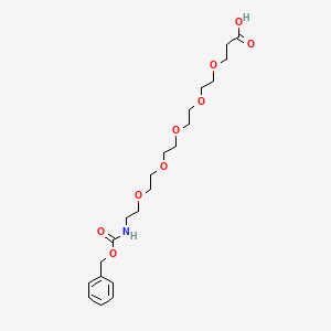 molecular formula C21H33NO9 B606520 Cbz-N-amido-PEG5-acid CAS No. 1347750-74-6