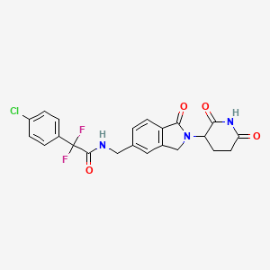 molecular formula C22H18ClF2N3O4 B606532 脑蛋白调节剂 1 CAS No. 1860875-51-9