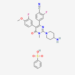 molecular formula C30H29F2N5O5S B606533 LSD1-IN-7 benzenesulfonate CAS No. 2097523-60-7