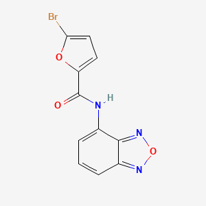 molecular formula C11H6BrN3O3 B6065356 N-(2,1,3-benzoxadiazol-4-yl)-5-bromofuran-2-carboxamide 