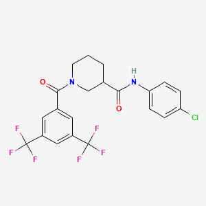 molecular formula C21H17ClF6N2O2 B606537 CCG-100602 