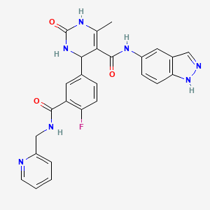molecular formula C26H22FN7O3 B606539 CCG215022 