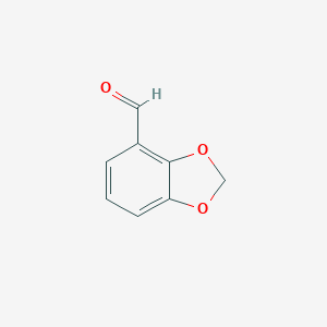 molecular formula C8H6O3 B060654 1,3-Benzodioxole-4-carbaldehyde CAS No. 184360-97-2