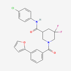 molecular formula C23H19ClF2N2O3 B606540 CCG-222740 