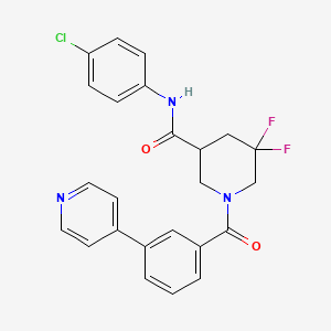molecular formula C24H20ClF2N3O2 B606542 CCG-232601 