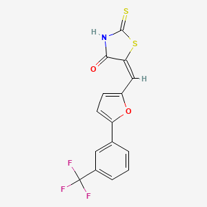 molecular formula C15H8F3NO2S2 B606544 (E/Z)-CCR-11 CAS No. 301687-87-6
