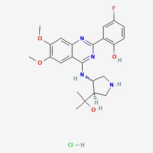 molecular formula C23H29Cl2FN4O4 B606546 CCT241533 hydrochloride CAS No. 1431697-96-9
