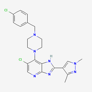 molecular formula C22H23Cl2N7 B606547 CCT241736 CAS No. 1402709-93-6