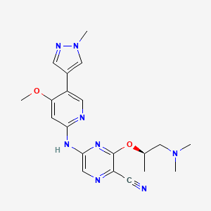 molecular formula C20H24N8O2 B606548 CCT244747 
