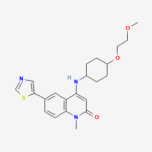molecular formula C22H27N3O3S B606566 CD38 inhibitor 1 CAS No. 1700637-55-3