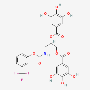 molecular formula C25H20F3NO12 B606568 CDE-096 