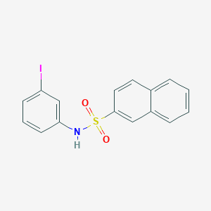 molecular formula C16H12INO2S B6065715 N-(3-iodophenyl)naphthalene-2-sulfonamide 