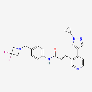 (2E)-3-[4-(1-Cyclopropyl-1H-pyrazol-4-yl)-3-pyridinyl]-N-[4-[(3,3-difluoro-1-azetidinyl)methyl]phenyl]-2-propenamide
