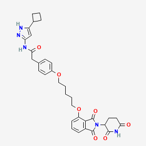 molecular formula C33H35N5O7 B606579 PROTAC CDK9 Degrader-1 