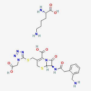 molecular formula C26H35N9O8S2 B606587 Ceforanide lysine CAS No. 63767-79-3