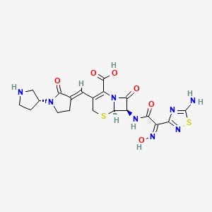 molecular formula C20H22N8O6S2 B606590 Ceftobiprole CAS No. 209467-52-7