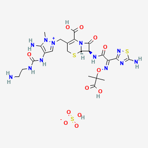 molecular formula C23H32N12O12S3 B606592 Ceftolozane sulfate CAS No. 936111-69-2