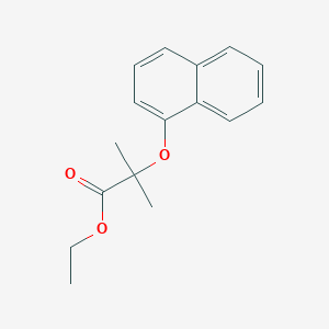 molecular formula C16H18O3 B6065920 ethyl 2-methyl-2-(naphthalen-1-yloxy)propanoate CAS No. 57926-11-1