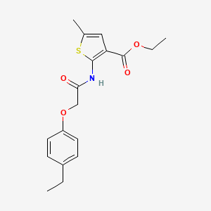 molecular formula C18H21NO4S B6065931 ethyl 2-{[(4-ethylphenoxy)acetyl]amino}-5-methyl-3-thiophenecarboxylate 