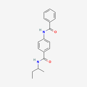 molecular formula C18H20N2O2 B6066156 N-(butan-2-yl)-4-[(phenylcarbonyl)amino]benzamide 