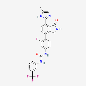 molecular formula C26H19F4N5O2 B606623 CG-806 CAS No. 1370466-81-1