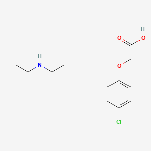 B606633 2-Propanamine, N-(1-methylethyl)-, (4-chlorophenoxy)acetate CAS No. 51346-20-4