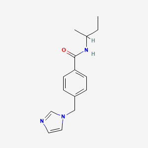 molecular formula C15H19N3O B6066439 N-butan-2-yl-4-(imidazol-1-ylmethyl)benzamide 