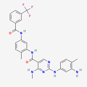 molecular formula C28H26F3N7O2 B606656 Chmfl-abl-053 CAS No. 1808287-83-3