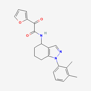 molecular formula C21H21N3O3 B6066638 N-[1-(2,3-dimethylphenyl)-4,5,6,7-tetrahydro-1H-indazol-4-yl]-2-(2-furyl)-2-oxoacetamide 
