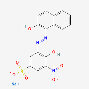 molecular formula C27H28 B606669 Monosodium 4-hydroxy-3-((2-hydroxy-1-naphthalenyl)azo)-5-nitrobenzenesulfonate CAS No. 3179-84-8