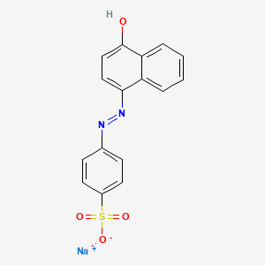 molecular formula C16H12N2NaO4S B606676 4-(4-Hydroxy-1-naphthylazo)benzenesulfonic acid sodium salt CAS No. 523-44-4