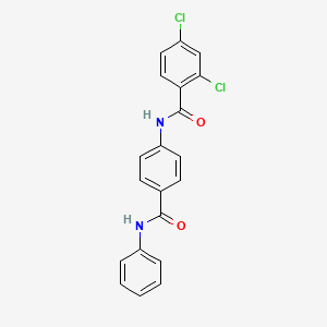 2,4-dichloro-N-[4-(phenylcarbamoyl)phenyl]benzamide