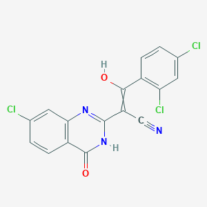 molecular formula C17H8Cl3N3O2 B606689 Ciliobrevin D 