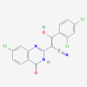 molecular formula C17H8Cl3N3O2 B606689 Ciliobrevin D CAS No. 1370554-01-0