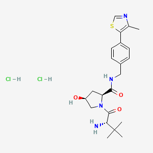 molecular formula C22H32Cl2N4O3S B606703 cis VH 032, amine dihydrochloride CAS No. 2376990-32-6