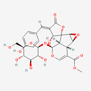 molecular formula C26H28O14 B606705 Citrifolinoside A CAS No. 350590-52-2