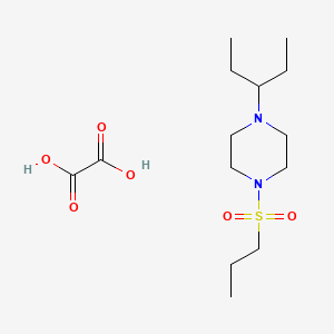 molecular formula C14H28N2O6S B6067087 Oxalic acid;1-pentan-3-yl-4-propylsulfonylpiperazine 