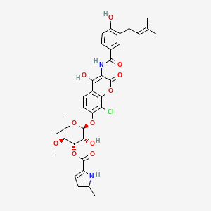 molecular formula C35H37ClN2O11 B606725 Clorobiocin CAS No. 39868-96-7